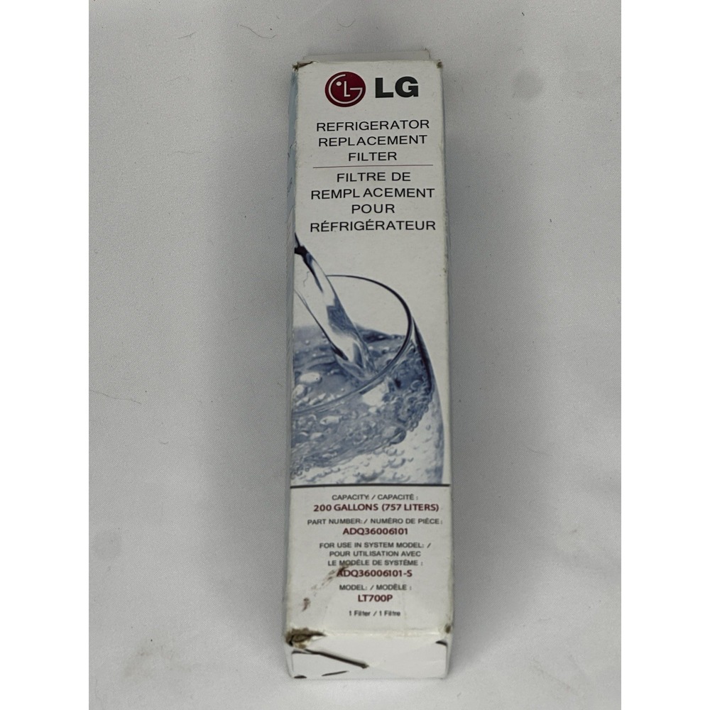 LT700P LG Replacement Refrigerator Water Filter - 6 Month/200 Gallon Capacity